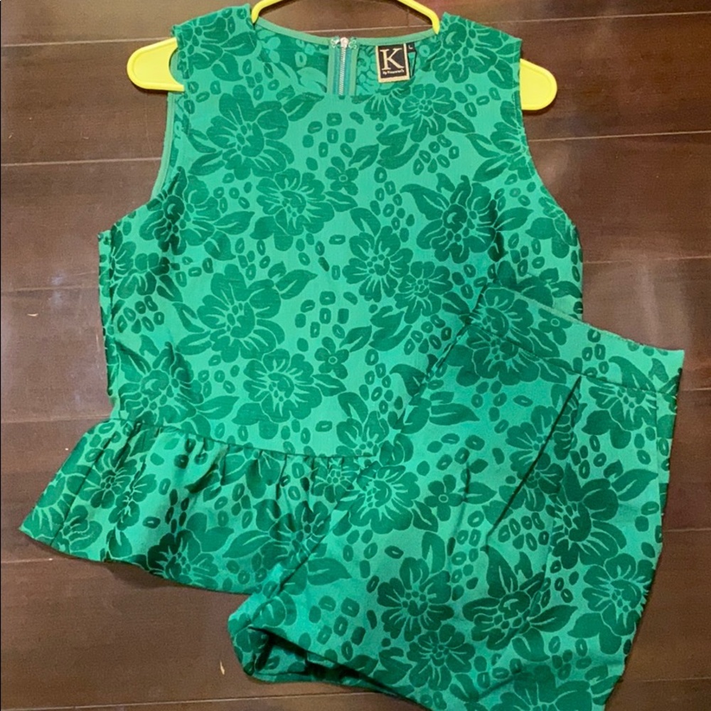 Green Floral Set